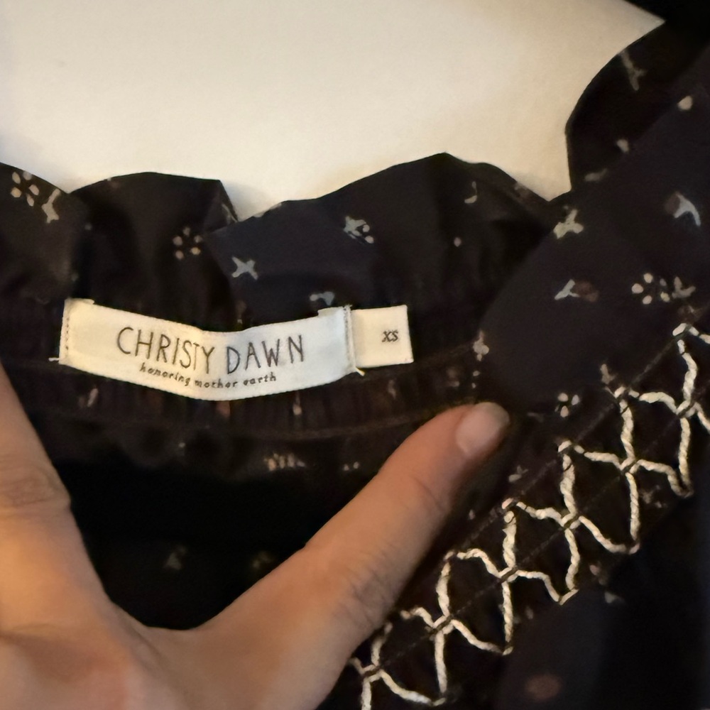 Christy Dawn Macy Dress in Noir Ditsy - Picture 5 of 10